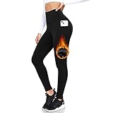 ACTINPUT Thermo Leggings Damen Gefütterte Thermoleggins High Waist Thermohose Winter Warme...