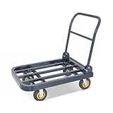 Flachbett-Sackkarre mit klappbarer Plattform für Frachttransport und Schwerlastbewegungen
