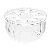 VALICLUD Glas Teekannenwärmer Stövchen Transparent Teelicht Wärmer Hitzebeständig Vielseitig...