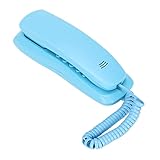 Plyisty KXT628 -Festnetzelefon MIT Stummschaltung, Wahlwiederholung, Nachtlich (Blue)