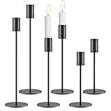 Gigmeta Kerzenständer 6 teiliges Set, Säulenförmig Kerzenhalter in 3 verschiedenen höhen,...