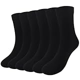 SHEKINI 6 Paar Damen Kompression Knitting Freizeitsocken Hautfreundlich Basic Soft Strümpfe Frauen...