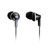 Panasonic RP-HJE125E-K Ergofit In-Ear-Kopfhörer mit kraftvollem Klang, bequemem rutschfestem Sitz...