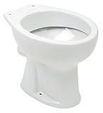 'aquaSu® Stand WC, Flachspüler, Abgang waagerecht, bodenstehende Toilette, mit Stufe,...