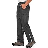 Jogwits wasserdichte Regenhose für Herren Atmungsaktiv Winddicht Outdoorhose Elastischer Bund Hose...