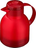 Emsa Isolierkanne Samba, Polypropylene, Transluzent Rot, 1 L