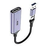 Qaonsciug 4K Video Erfasst Karten USB+Typ C Zu HDTV Video Grabbers Recorder Für Game Camcorder...