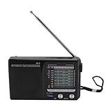 Ouitble Tragbares Multiband-Radio FM MW SW, kompakter Retro-Stil, einfach zu bedienen mit klarem...