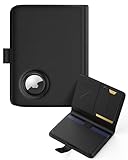 Stouchi Reisepasshülle mit Airtag, Passport Hülle eine RFID-Blocker aus Echtleder mit abnehmbarem...