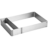 LatoYard Verstellbare quadratische Kuchenform für Mousse- und Biskuitkuchen,...