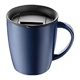 ParaCity Tasse 350ml, Thermosbecher aus Edelstahl, Thermobecher mit Deckel und Henkel,...