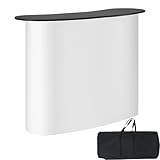 VEVOR Tragbare Messetheke Messetresen, 1300 x 465 x 950 mm Messestand Ausstellungs-Thekenständer,...