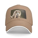 NPOREJKNGF Outdoor Eulendruck Casquette Baseball Cap - Klassische Unisex-Mütze mit atmungsaktivem...
