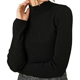 KGDUYC Thermooberteile für Damen,Damen Thermounterwäsche Rollkragen/Rundhals Langarm Thermo...
