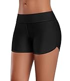 Attraco Damen Badeshorts Badeshorts UV Schutz Schwimmshorts Strand Bikinihose Schnell Trocknendes...