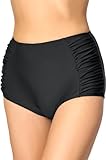 Merry Style Damen Bikinislip MS10-119 Bikinihose Bauch Weg Effekt (Schwarz (9240), 42)