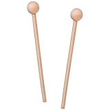 2 Stück Holzschlägel 20.5cm Xylophon Schlägel Holz Percussion Sticks, Glockenspielschlägel mit...