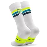 NORTEI Fahrradsocken, Lange Radsocken, MTB, Triathlon, Laufen, Atmungsfähig, Gepolstert,...