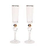 LUOFENG Champagnerflöten, Cocktailgläser, Gläser, Weingläser, wiederverwendbar, für Hochzeit,...
