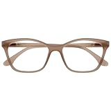 OPULIZE KAT Lesebrille - Cat-Eye Katzenaugen-Fassung - Matt Taupe - Herren & Damen - Federscharniere...