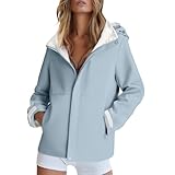 Generisch Damen Softshell Jacke 2025 Wasserdicht Atmungsaktiv Winddicht Mit Kapuze Outdoor...