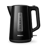 Philips Wasserkocher – 1.7 L Fassungsvermögen mit Kontrollanzeige, Pirouettenbasis, schwarz...