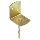 Homgoday Flechtzaunhalter 24 STK. L-Form Verzinktes Metall