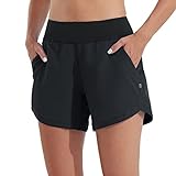 WILLIT Damen 5' Badeshorts Boardshorts UPF50+ Badehose High Waisted Schwimmshorts Badehose Schnell...