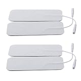 Abaodam 4 Selbstklebende Elektroden Pads 5X10cm aus Hydrogelschicht für Mittelfrequenz...