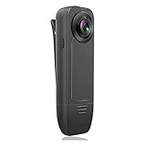 MSCHENZW Kleine KöRperkamera, Pocket Camera Camcorder True HD 1080P Nachtsicht 6 Stunden...