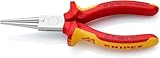 KNIPEX Langbeckzange isoliert mit Mehrkomponenten-Hüllen, VDE-geprüft verchromt 160 mm 30 36 160