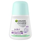 Garnier Roll-On Deo für Frauen, Deodorant mit frischem Duft und bis zu 48 Stunden Schutz vor...