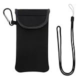 Neopren Handy Tasche,Universelle Handytasche mit Karabiner und Umhängeband,Handy Hülle für...