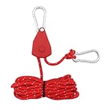 4 Stück Zelt Abspannseil Mit Riemenscheibe Reflektierend Für Camping Mit Abspannleinen Einsteller...
