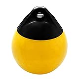 POOSR Schwer Lastung PVC Ball Runde Boje Dock StoßStange Ball Aufblasbarer Schutz Marine Boje Gelb