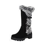 Xbemkste Winterstiefel Damen mit mit Rutschfest Sohle Warm Gefüttert Winterschuhe Boots Elegant...