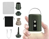Mapille Elektrische Luftpumpe für Luftmatratze, Aufladbare Luftpumpe mit 1600mAh Wiederaufladbare...