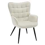 WOLTU Ohrensessel modern, Sessel Wohnzimmer, Schlafzimmer, Balkon, Relaxsessel bequem, mit...