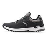 PUMA Herren PROADAPT ALPHACAT Golfschuh, Black Silver-Quiet Shade, 43 EU