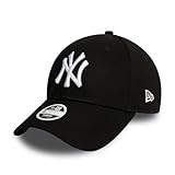 New Era New York Yankees MLB League Essential Schwarz 9Forty Verstellbare Damen Cap - One-Size