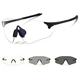 Fahrradbrille Selbsttönend für Herren Damen Photochromatische Sonnenbrille Photochrome Sportbrille...