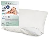 allsana Allergiker Kissenbezug 80x80 cm | Allergie Bettwäsche | Anti Milben Encasing | Milbenschutz...