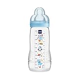 MAM Easy Active Trinkflasche (330 ml), Baby Trinkflasche inklusive MAM Sauger Größe 2 aus SkinSoft...