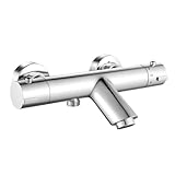 Badewannenarmatur mit Thermostat, Runden Duscharmatur Thermostat Wannenarmatur, Mischbatterie...