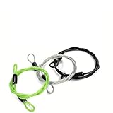 Schlaufenkabel, 3 Stück Stahlseil mit Ösen Sicherheitskabel, Sicherheitskabel Stahlseil mit...