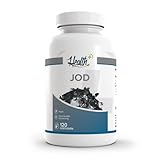 Health+ Jod Kapseln - 120 Jodid Kapseln mit 200 mcg Jod aus Kaliumiodid, essentielle Spurenelemente,...