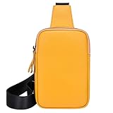 Damen Brusttasche Weiches Leder Gefühl Crossbody Tasche Große Kapazität Einfache Retro...