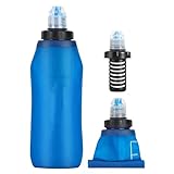 WOTEG Filter Wasserflasche - Sport Wasserflasche Faltbarer tragbarer Wasserfilter für Camping...