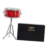 Beaupretty Realistisches Miniatur Schlagzeug Modell Retro Tischdekoration Musikinstrument Ornament...