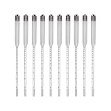 Aolidsive 10-teiliges Hydrometer-Weintester-Glas-Set, Leichtes, Genaues Werkzeug für Heimbrauen und...